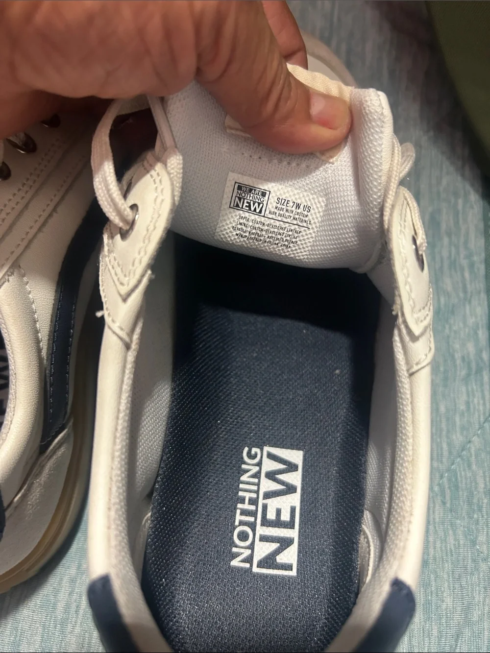 Nothing New White Low-Top Sneakers